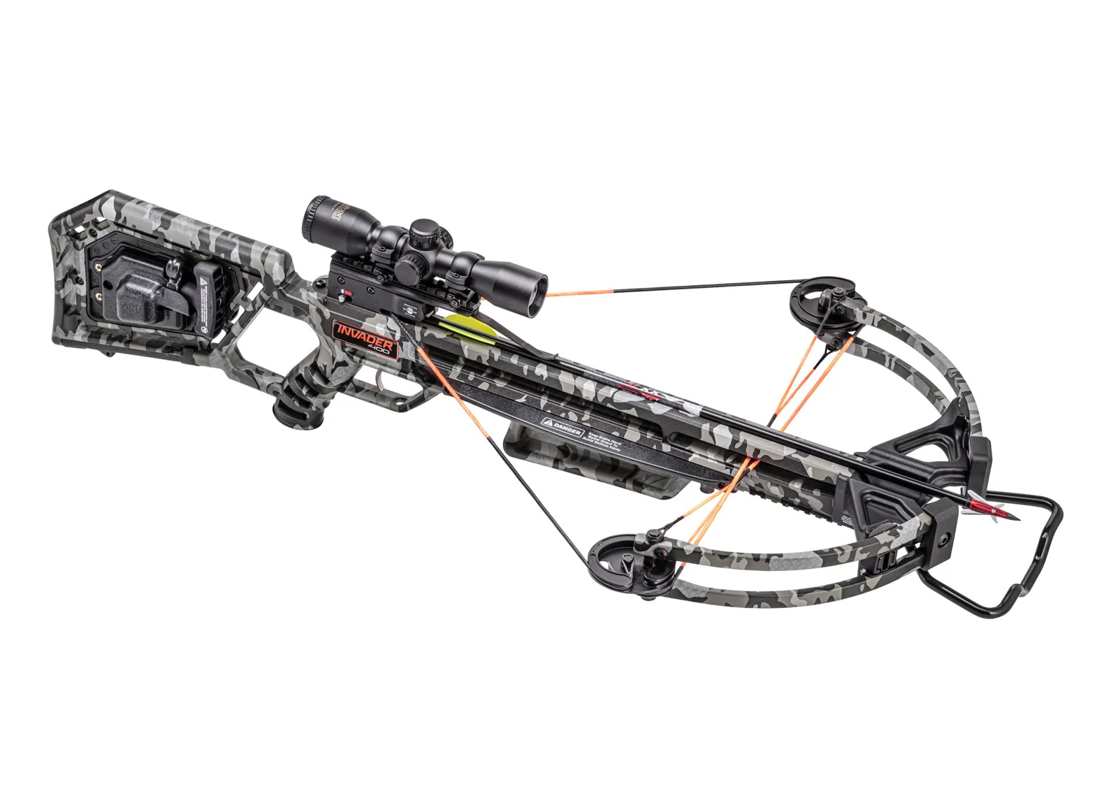 WICKED RIDGE BALESTRA INVADER 400 CON ACUDRAW  E PRO-VIEW SCOPE - PEAK CAMO