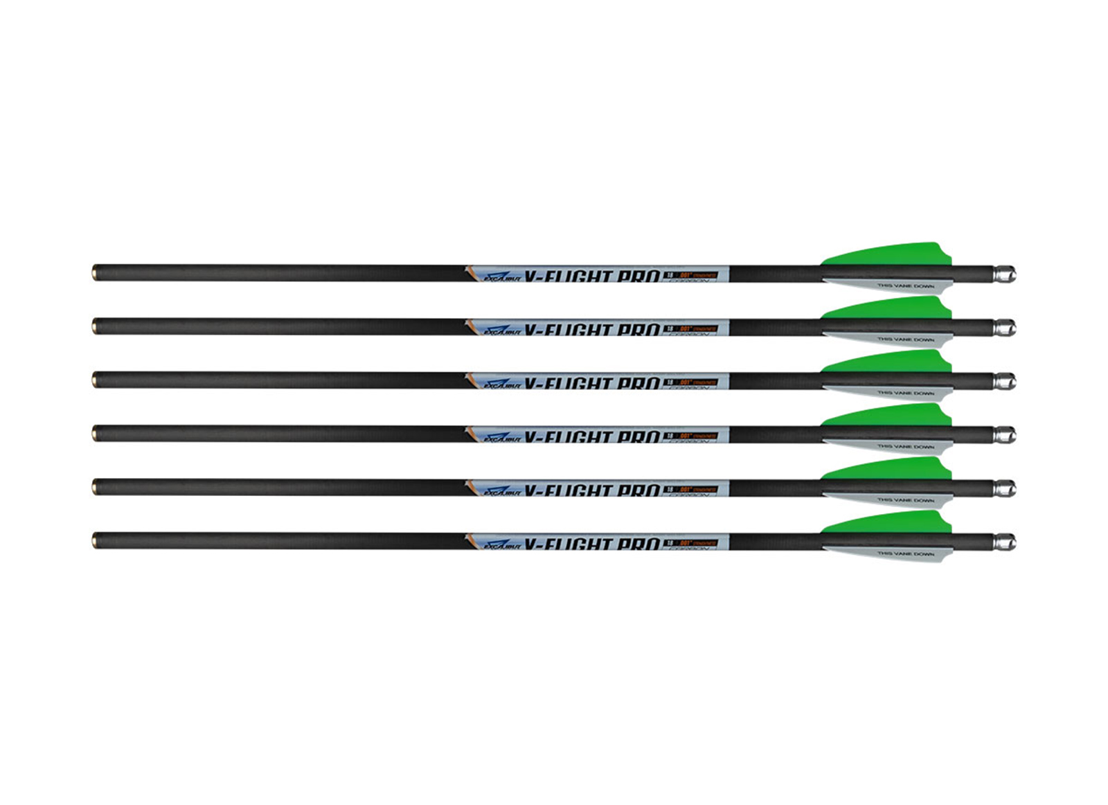 EXCALIBUR FRECCIA PER BALESTRA V-FLIGHT PRO 18'' CONFEZIONE DA 6 PEZZI